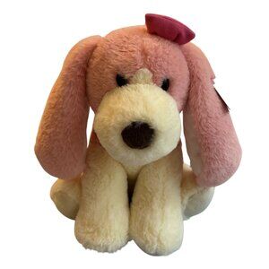 Aurora Pretty In Pink Bessie Puppy Plush 9" With Bow